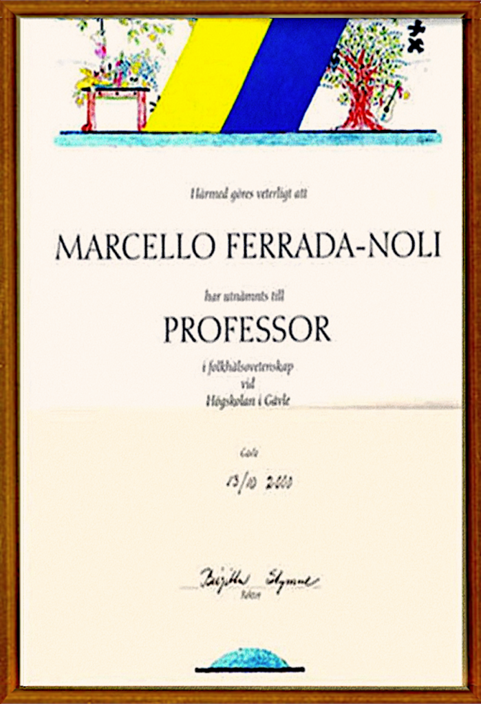 This image has an empty alt attribute; its file name is diploma-professor-at-gavle-university-e28093-marcello-ferrada-de-noli-13-oct-2000.png